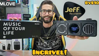 MLOVE BV810: Essa caixa de som TEM QUASE DE TUDO! Incrível..  (Análise Completa)