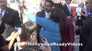Nick Jonas shows love to fans at the 2014 Young Hollywood Awards in LA