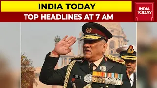 India Pays Tribute To Its Top Military Man | Top Headlines At 7 AM | December 9, 2021