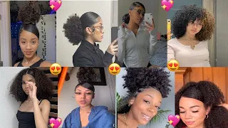 💕😍Cute 3a,3c black girl hairstyles 😍💕