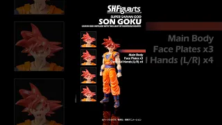 S.H.Figuarts Super Saiyan God Son Goku #shfiguarts #dragonballsuper #songoku #god #anime #figure