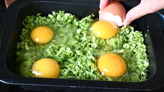 Add eggs to broccoli! Quick breakfast in 10 minutes, simple and delicious recipe