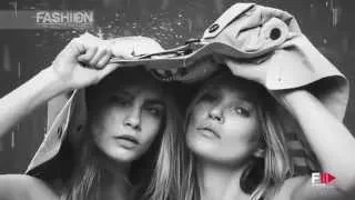 KATE MOSS & CARA DELEVINGNE For MY BURBERRY Fragrance 2014 b
