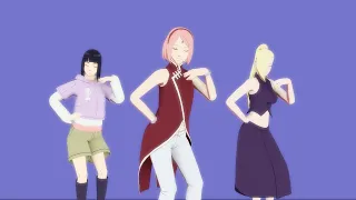 [NARUTO MMD] Side To Side º SAKURA, INO & HINATA