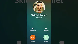 Skibidi toilet calling me #shorts #skibiditoilet #skibidi