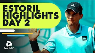 Thiem Plays Bonzi; Paul Battles Gasquet; Korda & Baez Also In Action | Estoril 2022 Highlights Day 2