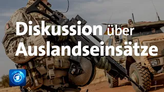 Diskussion über Einsatz der Bundeswehr in Afghanistan und Mali