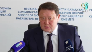 24.04.17 На брифинге глава региона Кумар Аксакалов рассказал о паводковой ситуации(Д)