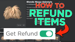 How to REFUND items on ROBLOX To get your ROBUX back! (2024)