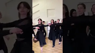 Beautiful Chechen Girl Training Dancing