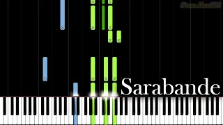 Handel - Sarabande (Piano Tutorial) [Synthesia]