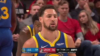 Klay Thompson All Game Actions 05/20/19 Warriors vs Blazers Game 4 Highlights