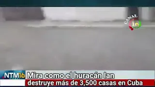 🔴 Mira como el Huracán #IAN , destruye más de 3,500 casas en Cuba 🙏