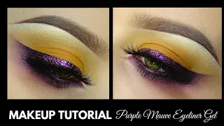 Makeup Tutorial Purple Mauve Foil Eyeliner Gel