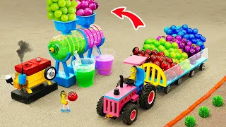 Diy mini tractor making Fruits Juice Press Machine | diy Planting & Harvesting Grape Farm | HP Mini