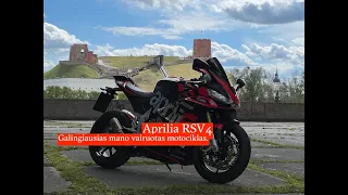 Linelis Ride S01E14. Aprilia RSV4 - galingiausias mano vairuotas motociklas. Mano svajonė pavojuje!