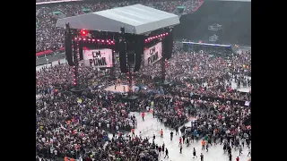 CM Punk making his entrance at AEW All In at Wembley, London