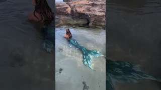 I found a REAL mermaid?! 🧜🏼‍♀️😱 #mermaid #mermaidtail #youtubeshorts