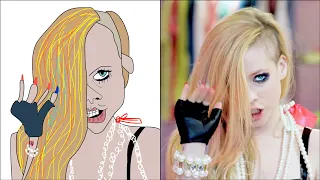 POP DRAWING MEME #113 | AVRIL LAVIGNE - HELLO KITTY | Ruby Fun