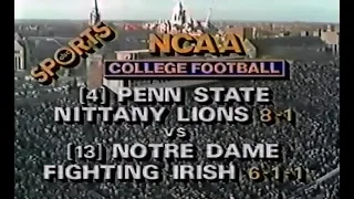 1982 #5 Penn State @ #13 Notre Dame No Huddle