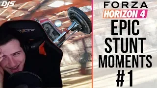 Hellyeahplay смотрит: Forza Horizon 4 - EPIC STUNT MOMENTS #1