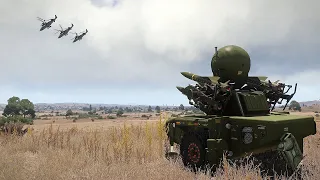 Ukraine Hawk Air Defense Missile Destroyed 4 Russian KA-52 Attack Helicopters | Milsim ARMA3 08