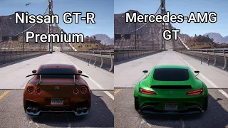 NFS Payback - Nissan GT-R Premium vs Mercedes-AMG GT - Drag Races