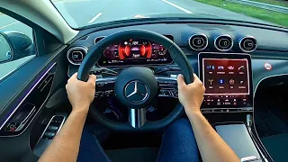 2022 Mercedes Benz C-Class C180 AMG Line - reviw & pov test drive