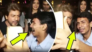 Shah Rukh Khan's Fan Gets Emotional, Cries Badly In Front Of Him