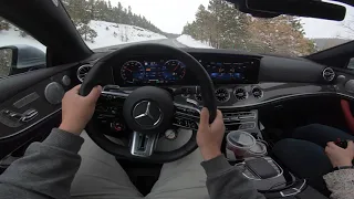 2021 Mercedes E53 AMG Coupe POV Singing At Redline On Mountain Roads