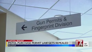NC Senate OKs bill to repeal pistol purchase permit