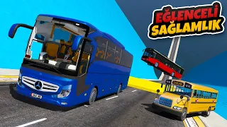 Süper Otobüsler Eğlenceli Sağlamlık Testine Giriyorlar - GTA 5
