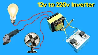 How to make inverter 12v to 220v using irfz44n. | mini inverter |.