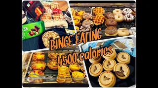 Binge Eating.... + 4500 calories // TW ED - and some binge shopping...暴飲暴食