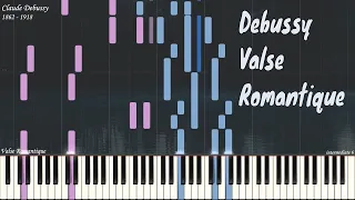 Claude Debussy - Valse Romantique | Piano Synthesia | Library of Music