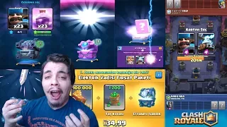 4 EFSANEVİ!! YENİ SANDIKLARI VE KARTLARI AÇTIM Clash Royale