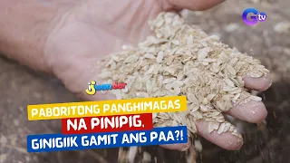 Paboritong panghimagas na pinipig, ginigiik gamit ang paa?! I Juander