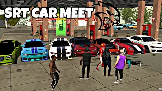 HELLCATS AND VIPERS CAR MEET in car parking multiplayer 🔥