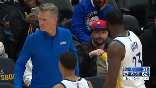 Draymond Green gets angry and shows Kristaps Porzingis no sportsmanship!!