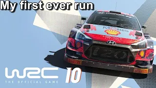 MY FIRST RAW EXPERIENCE | Introduction run| WRC 10 | Game play