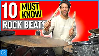 10 MUST KNOW Rock Beats For Beginner Drummers