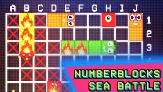 Sea Battle w/ Numberblocks - Animated Pixel Game