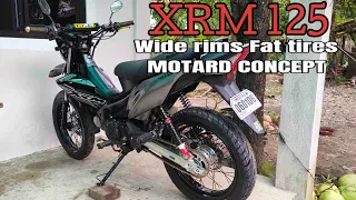 XRM 125 Wide rims & Fat Tires - Motard Concept