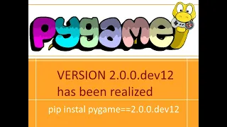 Pygame 2.0.0.dev12 and how to install it on python 3.8