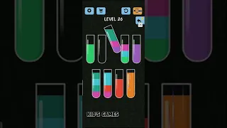 Water Color Sort Level 26 :   Walkthrough Puzzle Quick Solution All Level iOS/Android #challenge