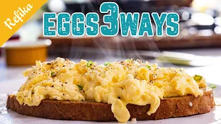 Eggs 3 Ways with Refika’s Tips | Scrambled Eggs, Egg Benedict, Sunny Side Up Recipe