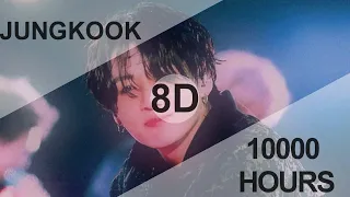 (Full Ver.) BTS JUNGKOOK - 10000 HOURS (Cover) [8D USE HEADPHONE] 🎧 + LYRICS