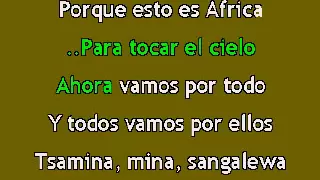 Shakira - Waka waka (esto es Africa) KARAOKE