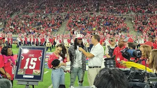 Las Vegas Raiders Davante Adams (Fresno State jersey retirement)