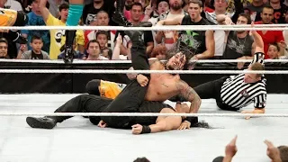 Roman Reigns pinned for the first time in WWE!  11-on-3 Handicap Match: Raw, Sept. 23, 2013